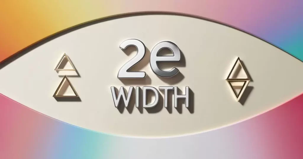 The 2E width: Where it fits in the spectrum